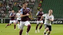 Aston Villa suffer defeat at Legia Warsaw on return to European action