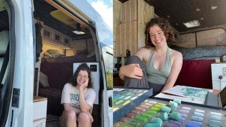 Ireland-loving artist’s three-week van trip becomes permanent life in ‘studio on wheels’