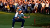 Europe storm into record-equalling five-point lead on first day of Ryder Cup