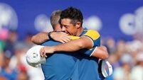 Rory McIlroy emotional after vital Ryder Cup singles win