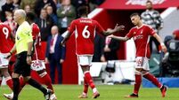 Nicolas Dominguez earns point for 10-man Nottingham Forest against Brentford