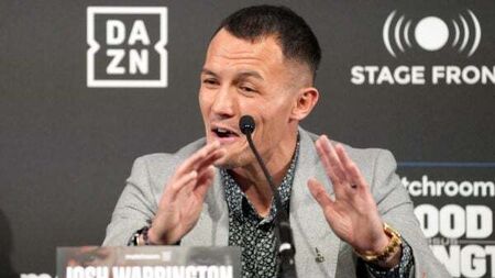 Josh Warrington vows to halt Leigh Wood’s rise as British pair prepare to fight