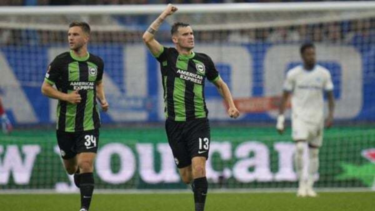 Brighton rally from two goals down to earn Europa League draw at Marseille