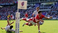 Wales comfortably top group as Louis Rees-Zammit claims hat-trick of tries