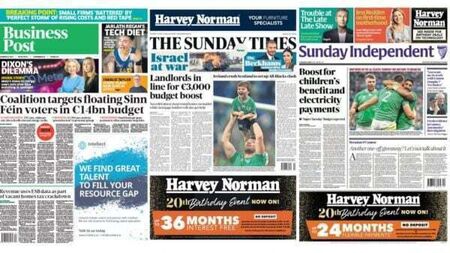 What the papers say: Sunday's front pages