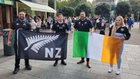 Fans perform Haka on Grafton Street as excitement builds ahead of Ireland v New Zealand