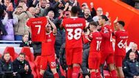 Liverpool show support for Luis Diaz in victory over Nottingham Forest