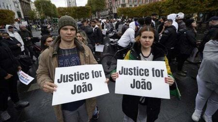 Protest calls for justice for Brazilian man involved in collision with Garda car