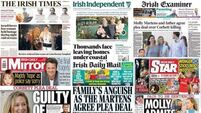 What the papers say: Tuesday's front pages