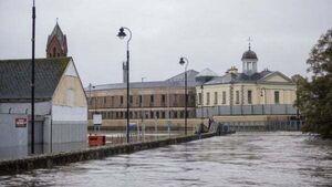 Major rail line closed and motorway flooded as Storm Ciarán approaches Major rail line closed and motorway flooded as Storm Ciarán approaches