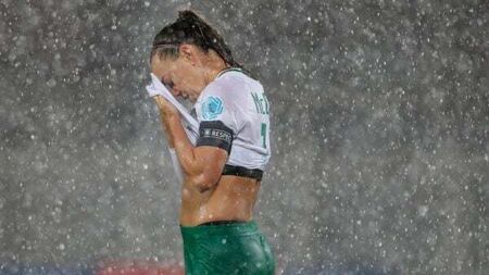 'Wettest game in history': Flooded pitch fails to dampen spirits of Ireland's women