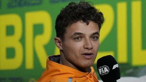 Lando Norris claims pole position for sprint race in Brazil