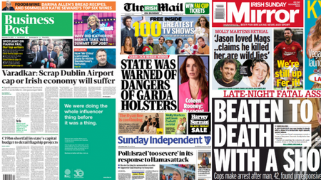 What the papers say: Sunday's front pages