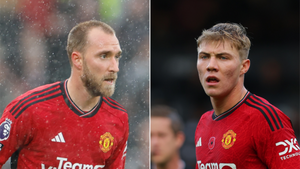 Christian Eriksen and Rasmus Hojlund face spells out for Manchester United