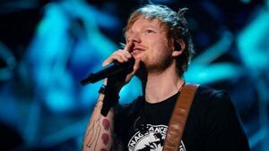 Ed Sheeran surprises fans at London’s O2 during 50 Cent concert