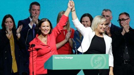 Sinn Féin remains Ireland’s most popular party despite drop, poll suggests