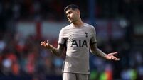 Ange Postecoglou has not had discipline talk with Cristian Romero after red card
