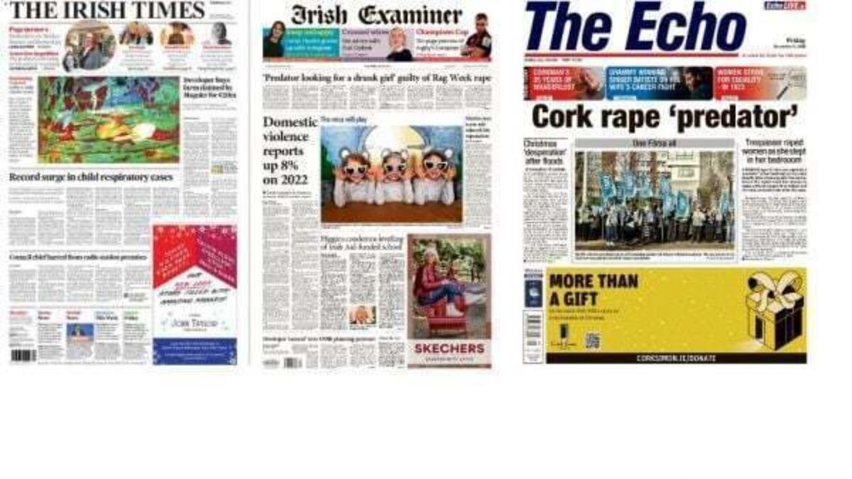What the papers say: Friday's front pages