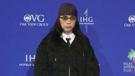 Billie Eilish dedicates award for Barbie to people ‘feeling existential dread’