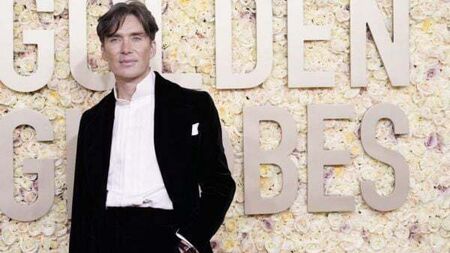 Golden Globe winner Cillian Murphy – the Irish star known for brooding roles