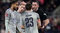 FA rescinds Dominic Calvert-Lewin’s red card from FA Cup clash at Crystal Palace
