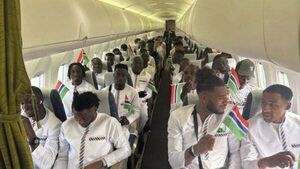 Plane carrying Gambia soccer team makes emergency landing after loss of oxygen Plane carrying Gambia soccer team makes emergency landing after loss of oxygen