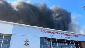 Southampton-Preston fixture postponed after huge fire near St Mary’s Stadium Southampton-Preston fixture postponed after huge fire near St Mary’s Stadium
