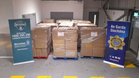 Cigarettes worth €2m seized by Revenue officers in Co Wexford