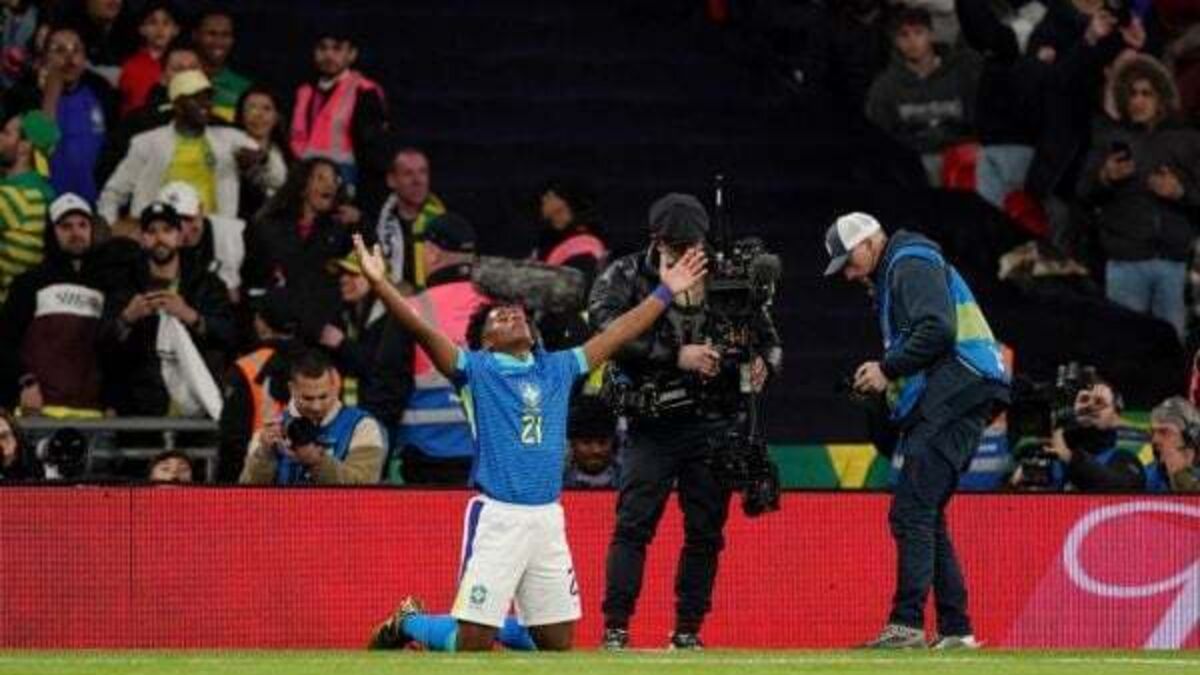 England beaten at Wembley as Endrick announces himself with Brazil winner