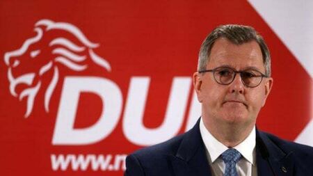 Michelle O'Neill and Northern leaders react to Jeffrey Donaldson exit