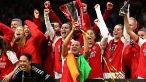 Katie McCabe helps Arsenal to League Cup success against Chelsea