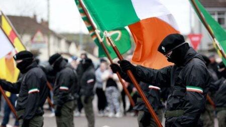 Petrol bombs thrown and van set on fire following dissident Easter Rising parade in Derry