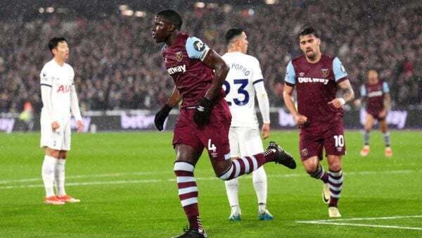 Tottenham pegged back by West Ham as Kurt Zouma nets equaliser