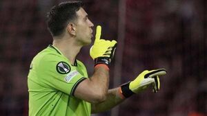 Emiliano Martinez banned for first leg of Villa’s semi-final against Olympiacos Emiliano Martinez banned for first leg of Villa’s semi-final against Olympiacos