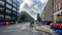 Makeshift asylum seeker encampment removed from Mount Street