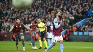 Douglas Luiz keen to keep taking penalties despite miss against Olympiacos Douglas Luiz keen to keep taking penalties despite miss against Olympiacos