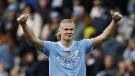 Four-goal Manchester City striker Erling Haaland swats aside Roy Keane criticism