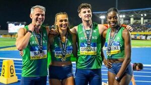 Irish mixed relay team wins bronze medal at World Relays Irish mixed relay team wins bronze medal at World Relays