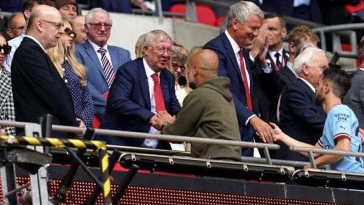 Pep Guardiola puzzled by Sir Alex Ferguson’s ‘squeaky bum time’ phrase