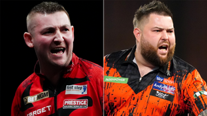 Nathan Aspinall and Michael Smith looking to secure Premier League play-off spot Nathan Aspinall and Michael Smith looking to secure Premier League play-off spot