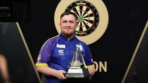 Luke Littler hits nine-darter as he storms to Premier League glory Luke Littler hits nine-darter as he storms to Premier League glory
