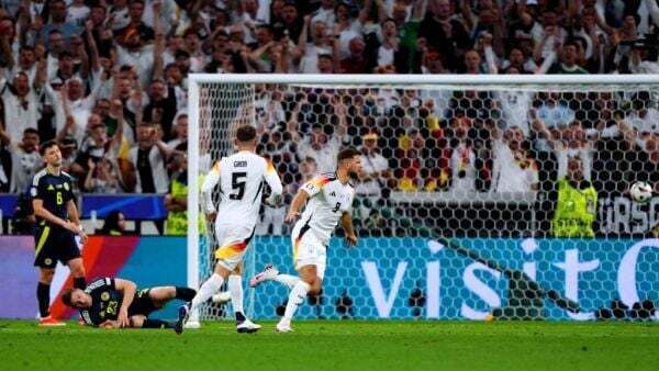 Germany thrash 10-man Scotland 5-1 in Euro 2024 opener