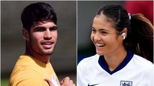 Wimbledon day one: Carlos Alcaraz and Emma Raducanu take centre stage Wimbledon day one: Carlos Alcaraz and Emma Raducanu take centre stage