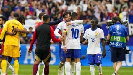 Own goal helps France beat Belgium to book Euro 2024 quarter-finals spot