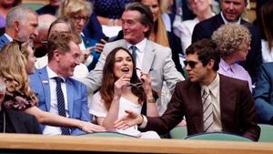 Keira Knightley and husband James Righton among crowd on day 10 of Wimbledon Keira Knightley and husband James Righton among crowd on day 10 of Wimbledon