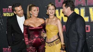 Blake Lively and Gigi Hadid match in Deadpool &amp; Wolverine-inspired looks
