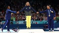 Simone Biles recovers from beam slip-up to take silver in floor final