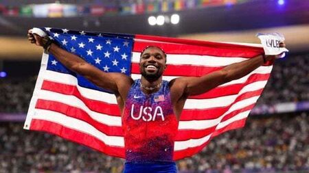 Olympic 100 metres champion Noah Lyles feared photo finish had gone against him