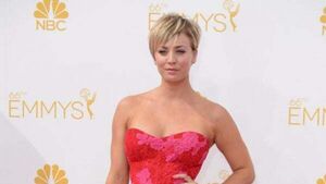 Kaley Cuoco appears to announce engagement to Tom Pelphrey by flashing ring Kaley Cuoco appears to announce engagement to Tom Pelphrey by flashing ring