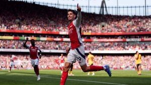 Kai Havertz and Bukayo Saka on target as Arsenal open with win over Wolves Kai Havertz and Bukayo Saka on target as Arsenal open with win over Wolves